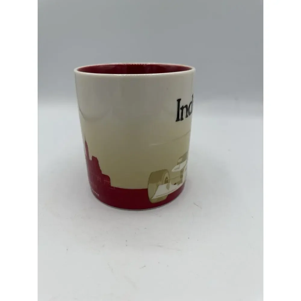 Starbucks Coffee Mug Indianapolis 16 oz Global City Series Red Interior Race Car